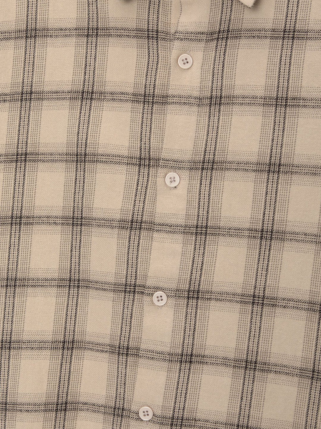 Moudda PULL & BEAR - Chemise Manches Longues Lavage Acide Écru - Tunisie 1
