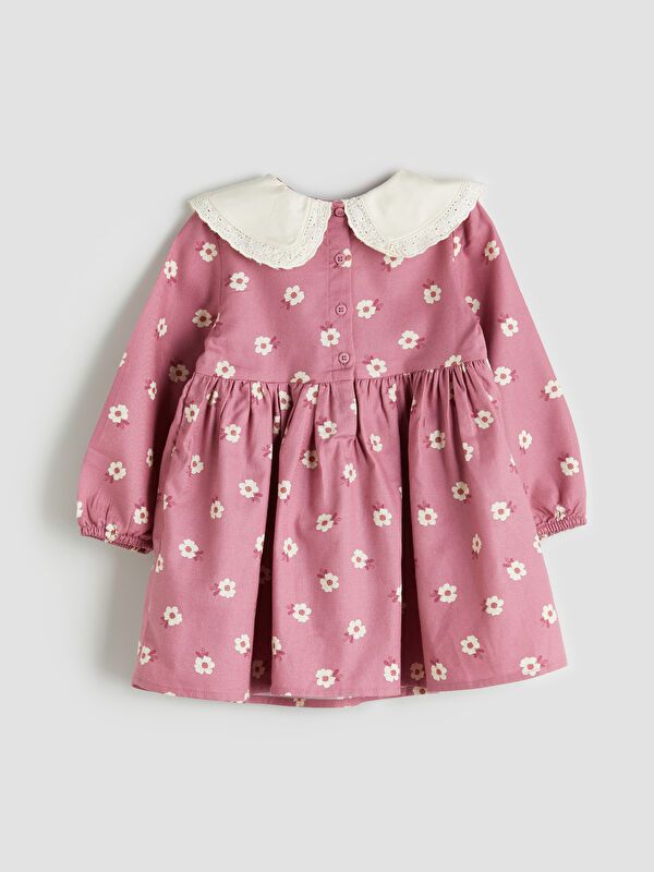 Moudda LC Waikiki - Robe tissée manches longues Fille Imprimé rose - Tunisie 2