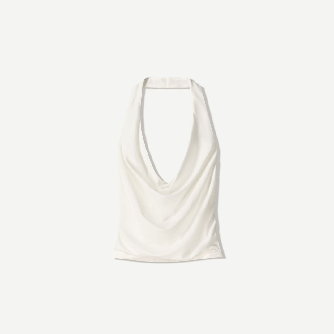 Moudda BERSHKA - Top Halter - Encolure Drapée - Tunisie 1