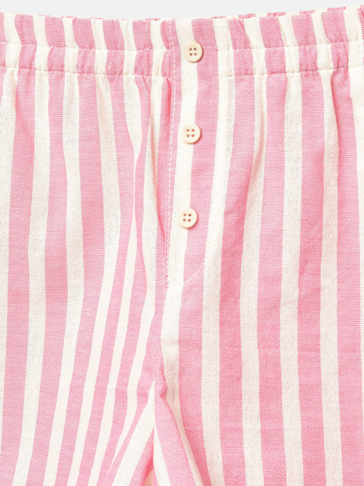 Moudda PULL & BEAR - Ensemble Short Pacific - Rayure Rose - Tunisie 4