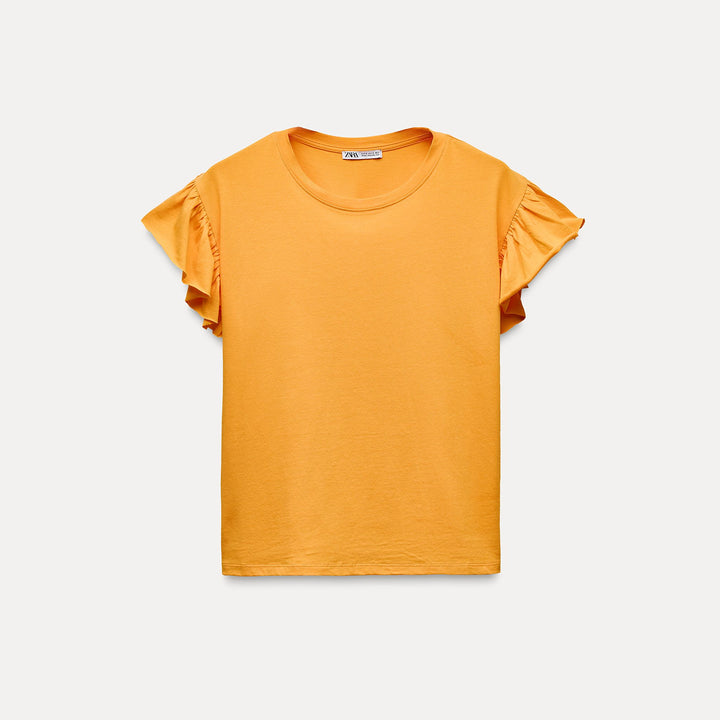 Moudda ZARA - T-shirt volants en coton standard - Tunisie 2