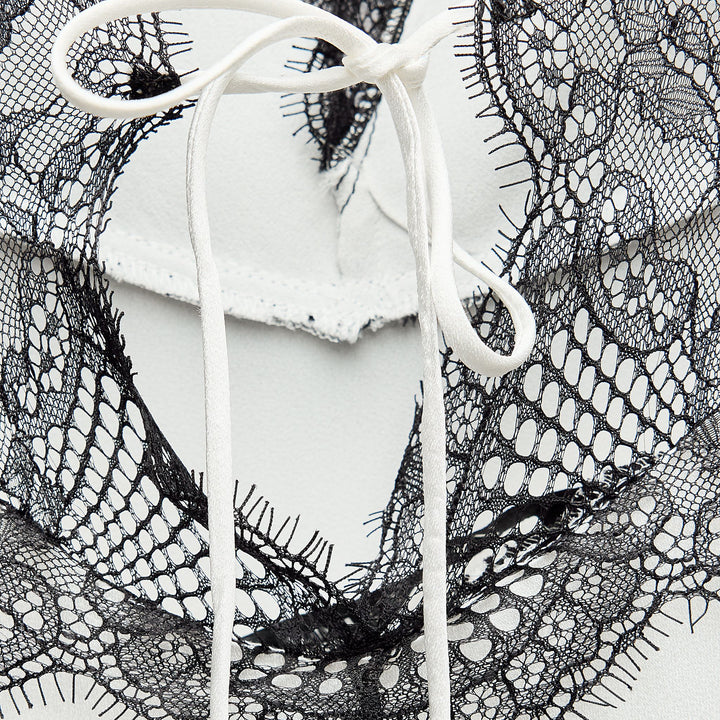 Moudda ZARA - Robe mi-longue de soie satinée détail dentelle - Tunisie 6