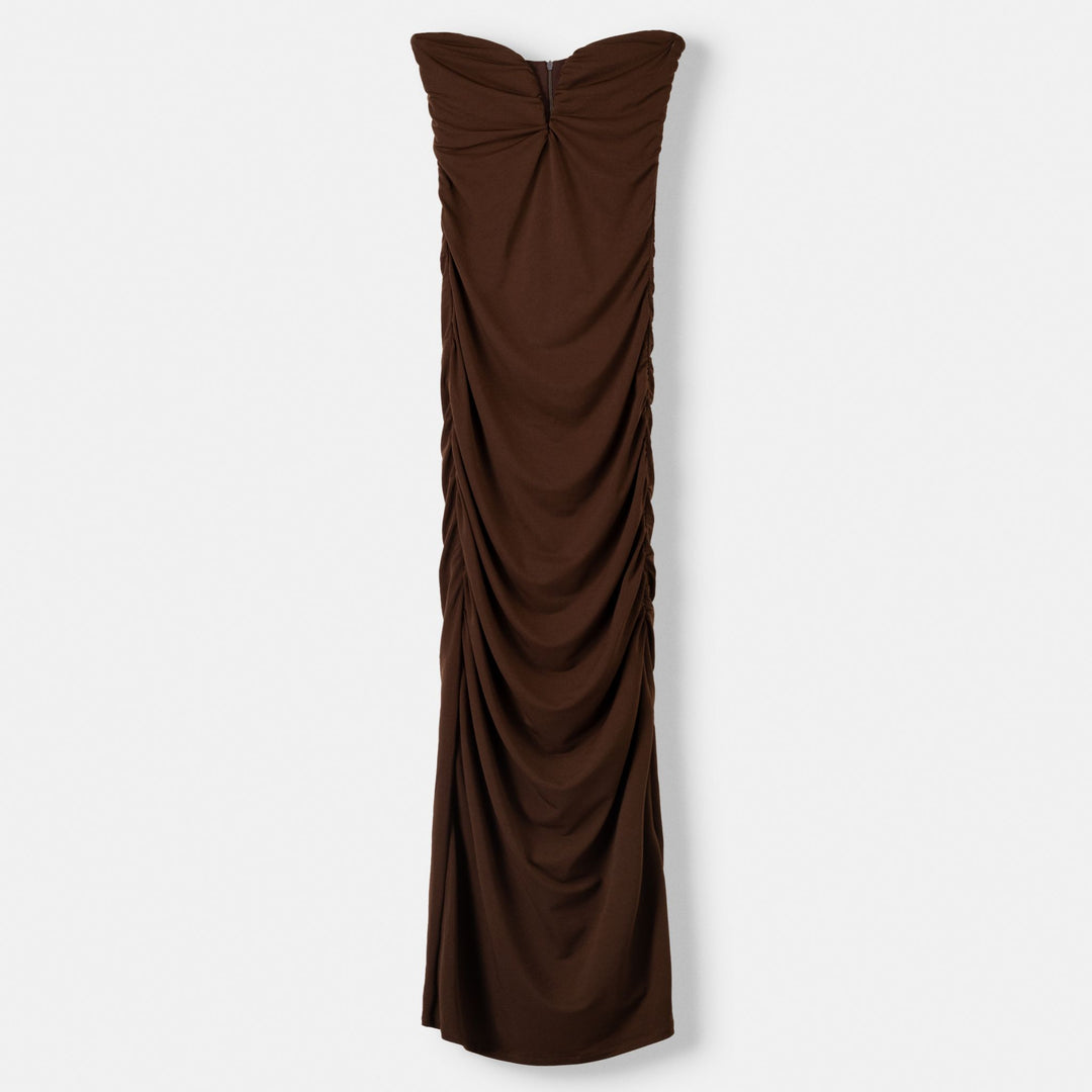 Moudda BERSHKA - Robe Midi Drapée Décolleté Bateau - Tunisie 1