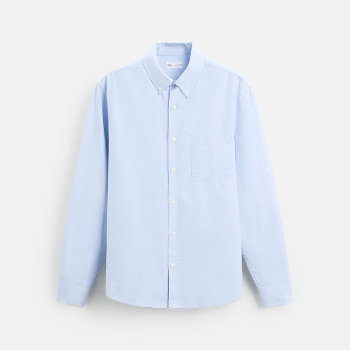 Moudda ZARA - Chemise Oxford - Boutonnée & 1 Poche - Tunisie 1