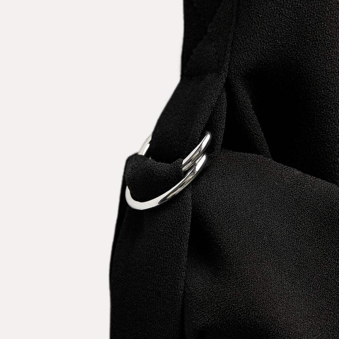 Moudda ZARA - Robe courte en crêpe manches longues jupe ballon - Tunisie 3