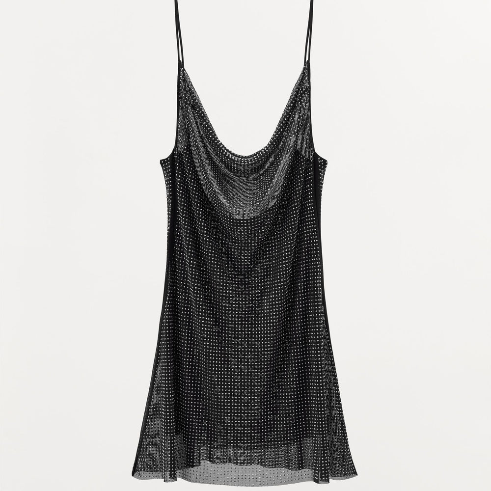 Moudda ZARA - Robe courte bretelles en tul, strass - Tunisie 2