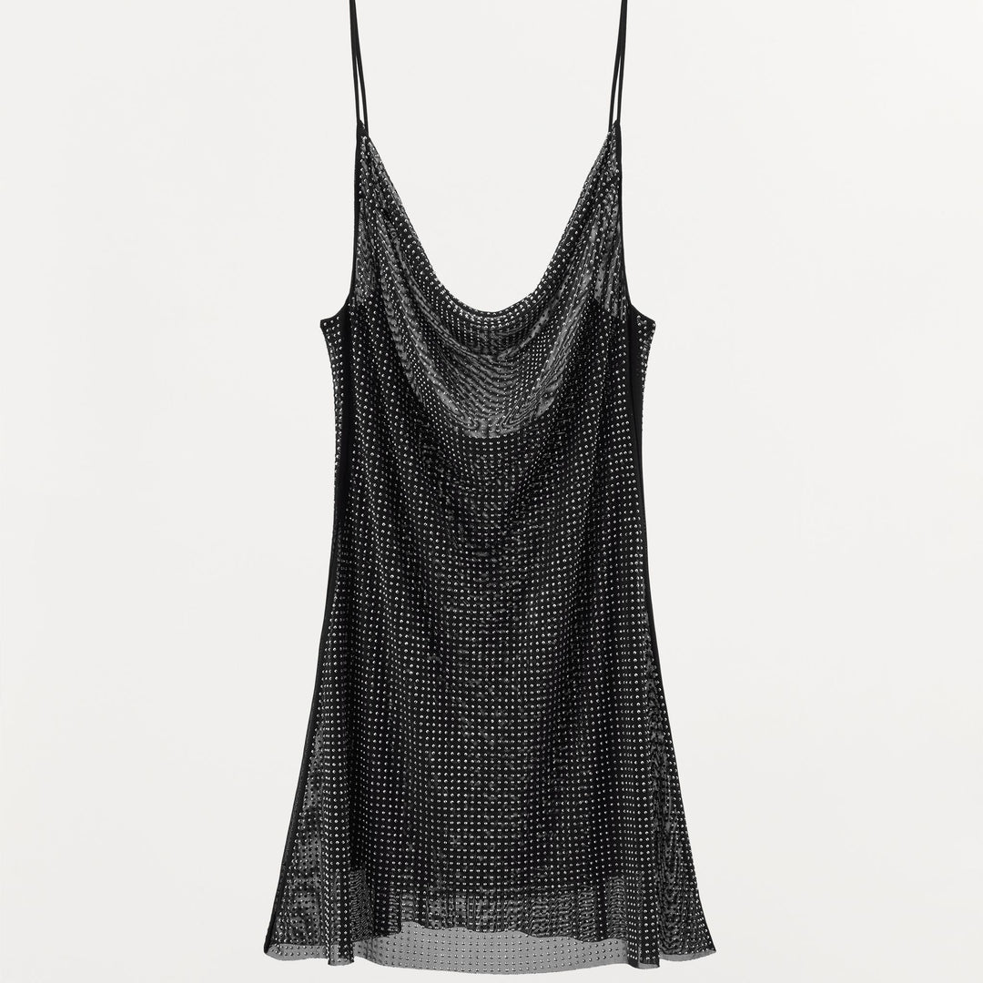 Moudda ZARA - Robe courte bretelles en tul, strass - Tunisie 2