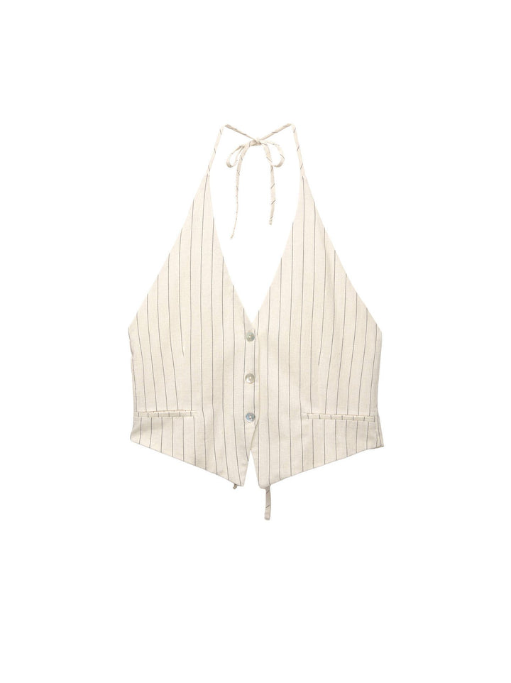 Moudda PULL & BEAR - Ensemble Top Gilet - Dos Ouvert - Tunisie 1