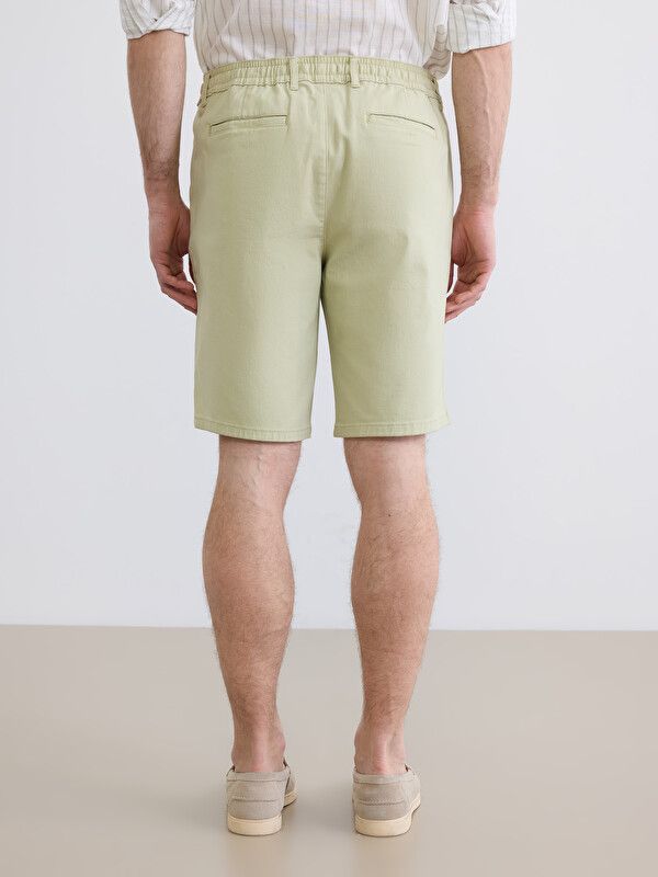 Moudda LC Waikiki - Bermuda en tissu pour Homme couleur Vert citron - Tunisie 4