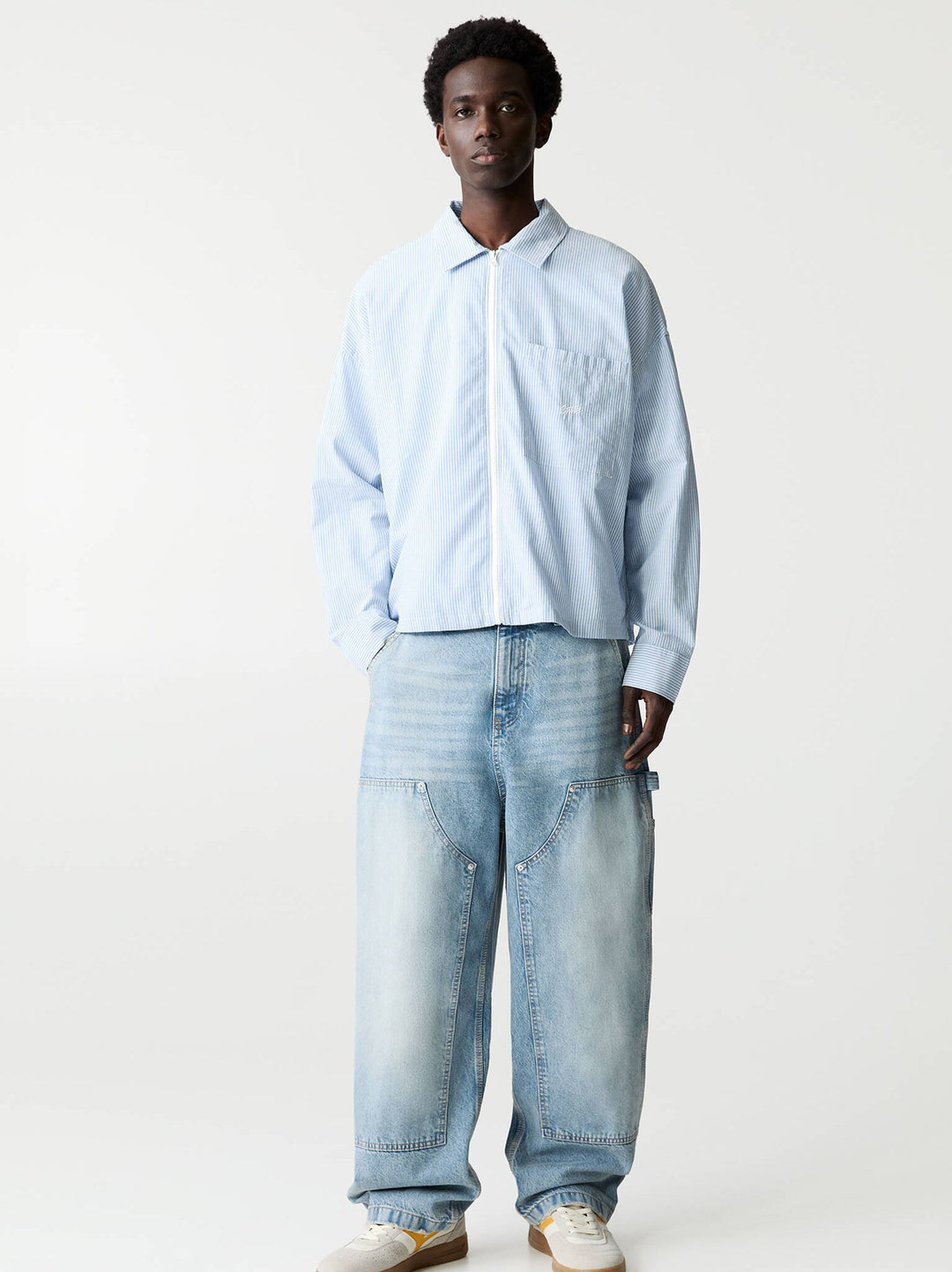 Moudda PULL & BEAR - Pantalon Denim Wide Leg - Double Genou - Tunisie 2