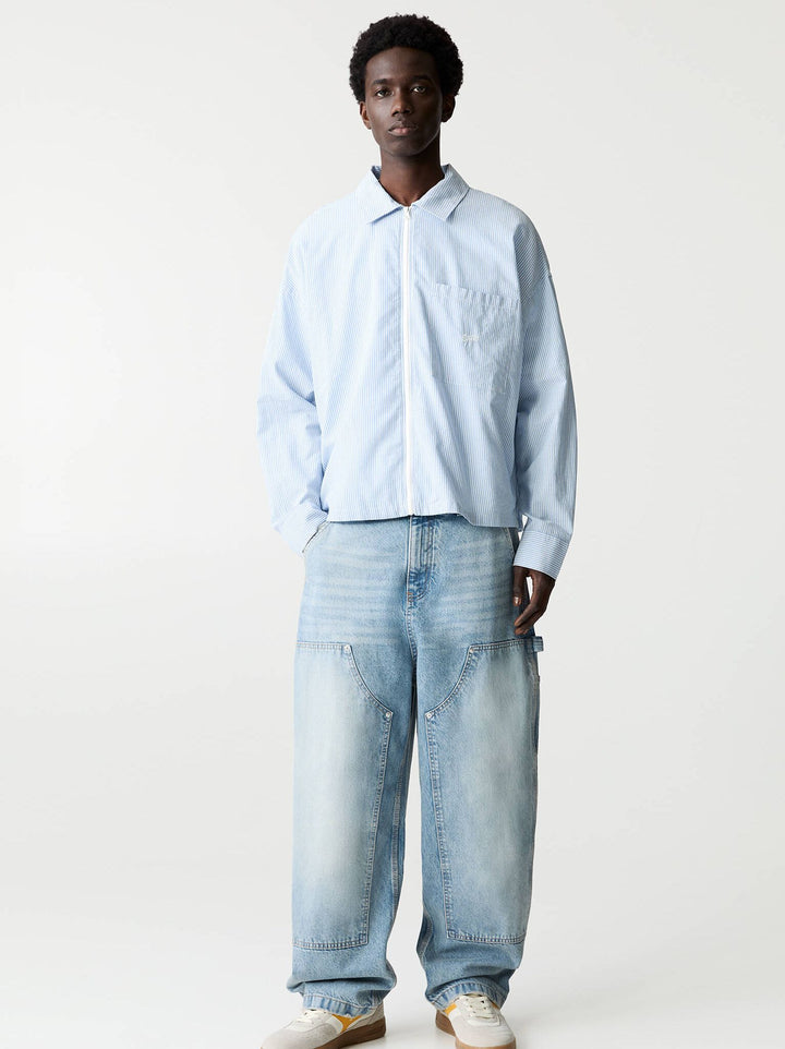 Moudda PULL & BEAR - Pantalon Denim Wide Leg - Double Genou - Tunisie 2