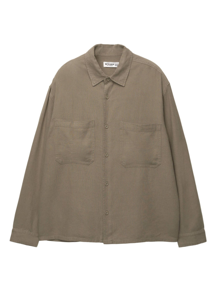 Moudda PULL & BEAR - Chemise Basique - Poche & Lin/Viscose - Tunisie 1
