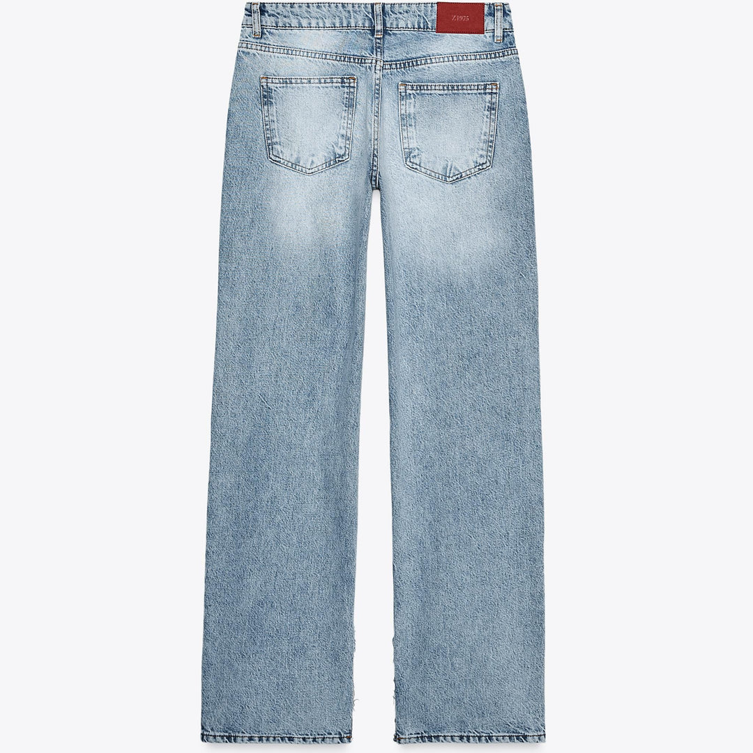 Moudda ZARA - Denim - Taille Basse, Slim Flare & Déchiré - Tunisie 2