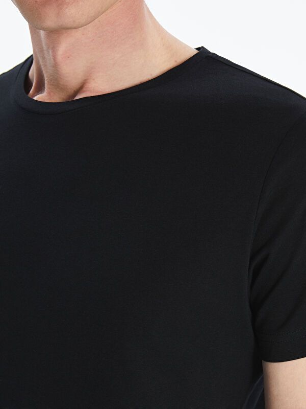 Moudda LC Waikiki - T-shirt basique col rond manches courtes en jersey - Tunisie 3