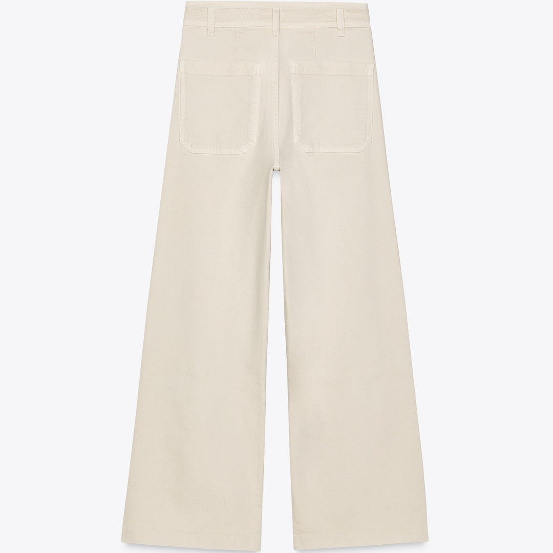 Moudda ZARA - Pantalon Wide Leg - Poches Patch & Gris Pierre - Tunisie 2