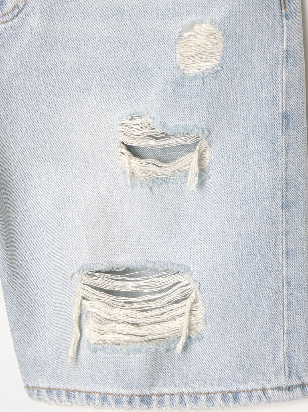 Moudda PULL & BEAR - Bermuda Denim Straight Déchiré TK AK - Tunisie 3