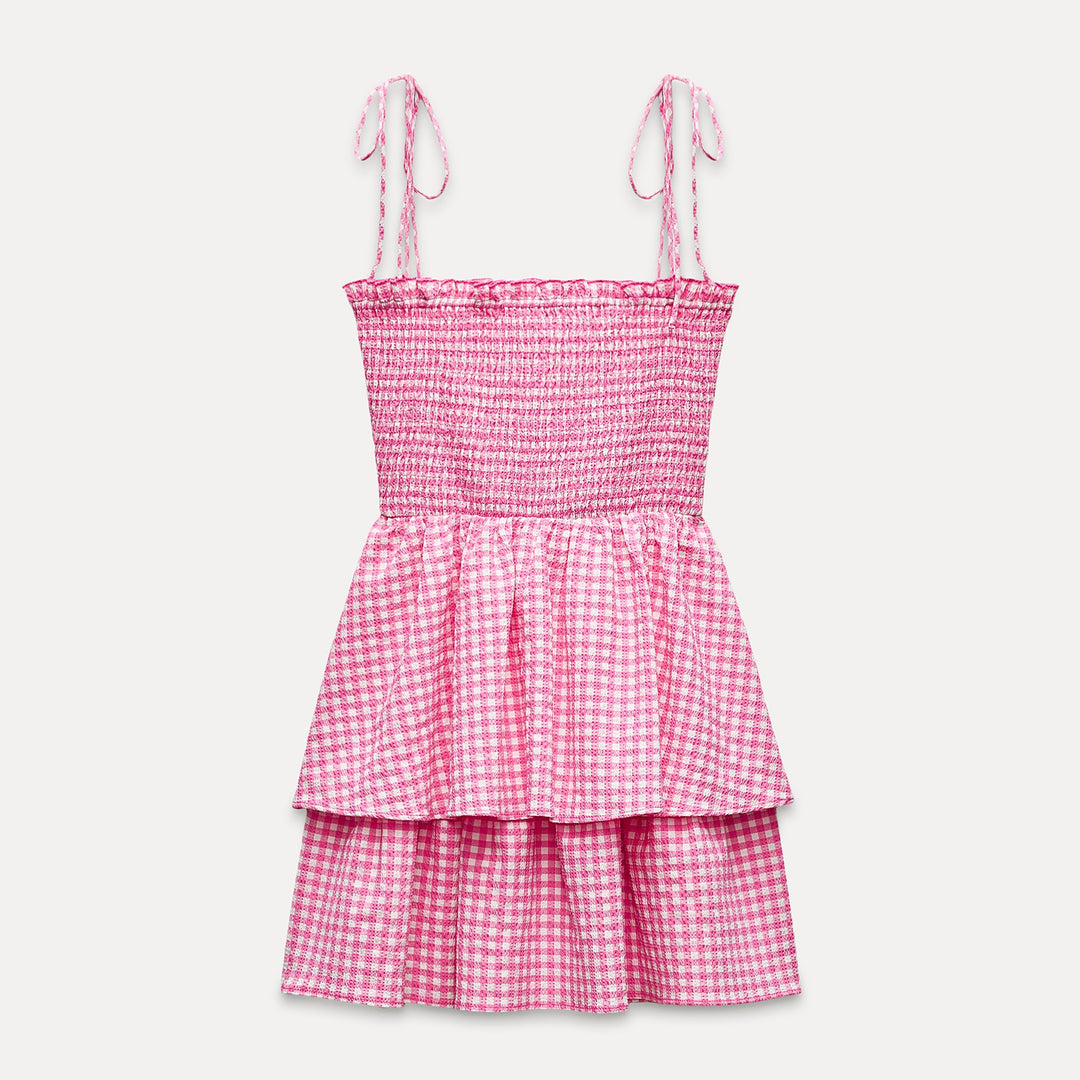 Moudda ZARA - Robe courte à carreaux Vichy - Tunisie 2