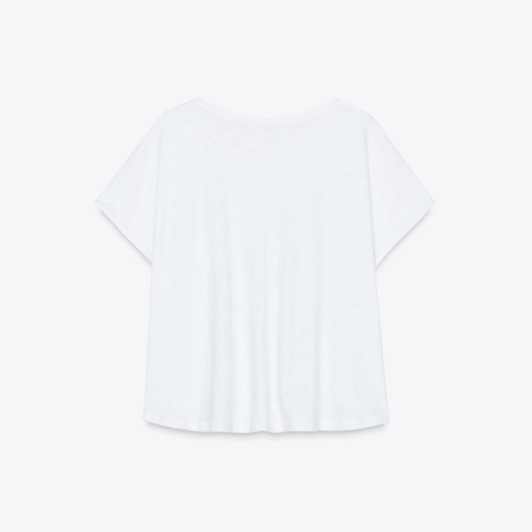 Moudda ZARA - T-Shirt - Manches Courtes, Col Rond & Coton/Lin - Tunisie 2