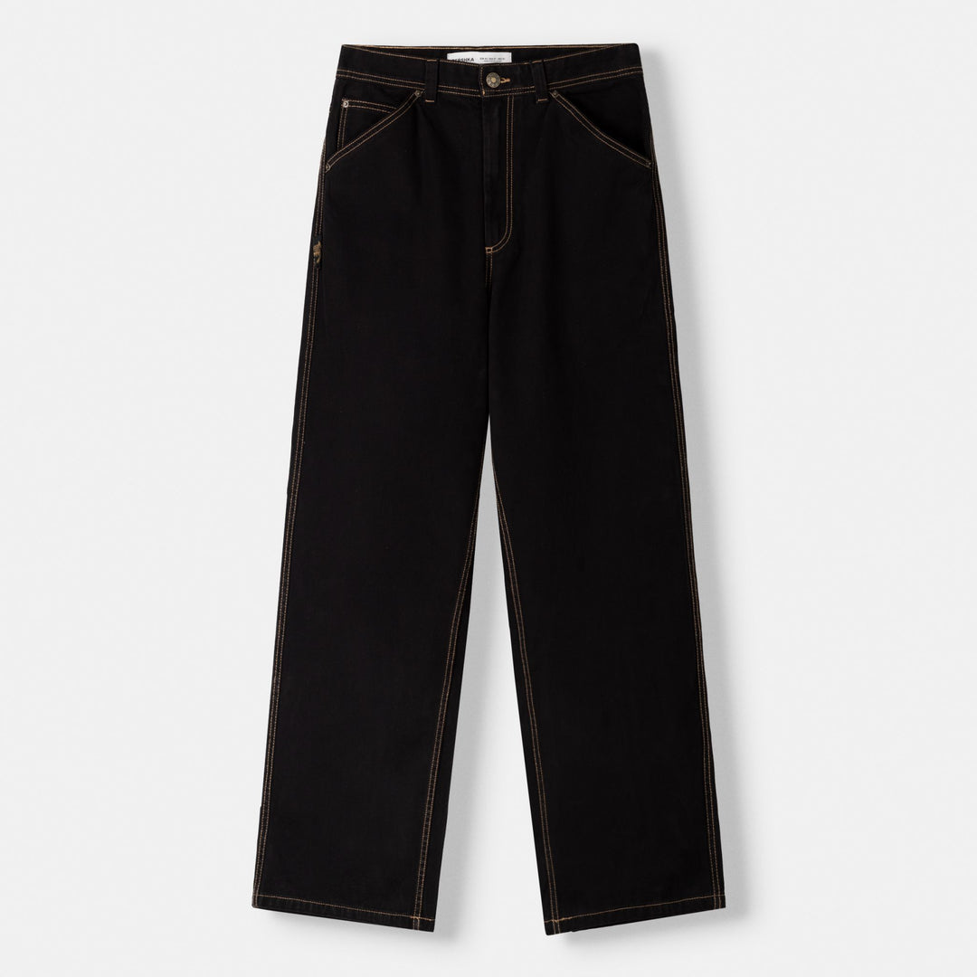 Moudda BERSHKA - Pantalon ample surpiqûres contrastées étoiles - Tunisie 1