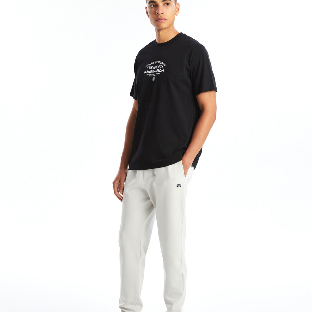 Moudda LC Waikiki - T-shirt imprimé en jersey manches courtes Homme Noir - Tunisie 1