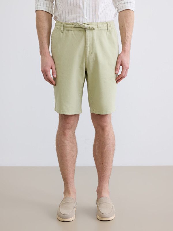 Moudda LC Waikiki - Bermuda en tissu pour Homme couleur Vert citron - Tunisie 2