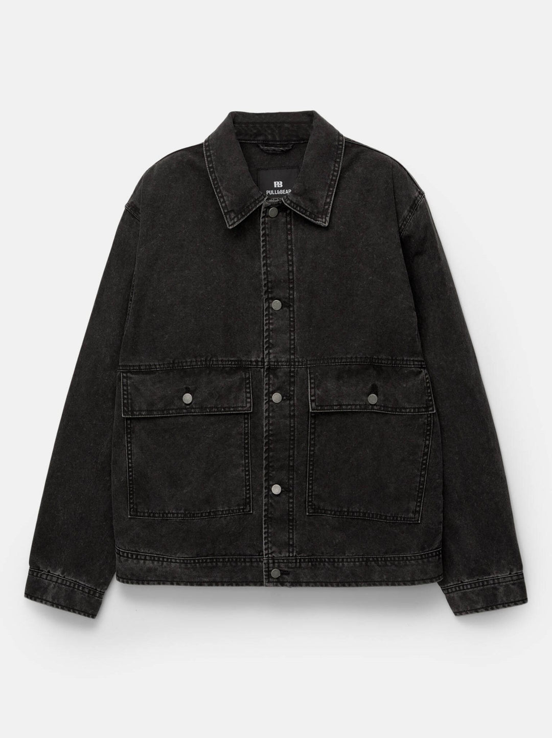 Moudda PULL & BEAR - Veste Coton Lavée - Poche Plastro - Tunisie 3