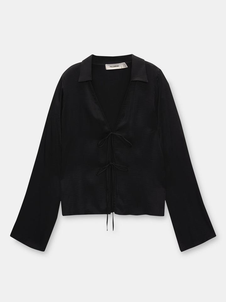 Moudda PULL & BEAR - Chemise Fluide Lacets - Tunisie 3