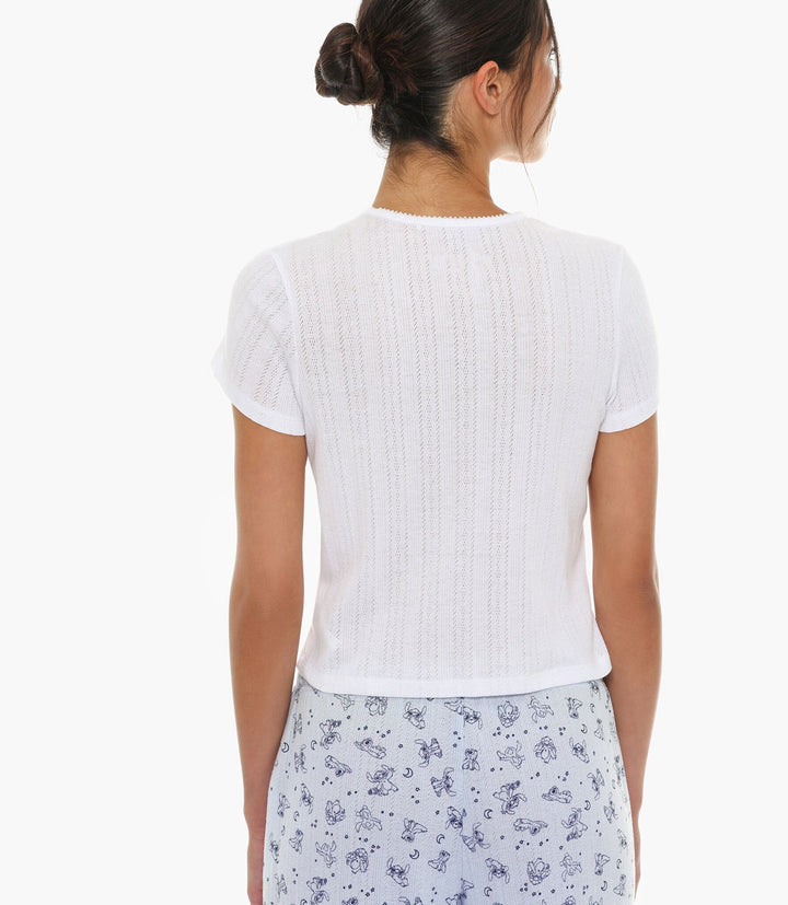 Moudda Lefties - T-Shirt Pyjama Pointelle - Stitch (Licence) - Tunisie 4