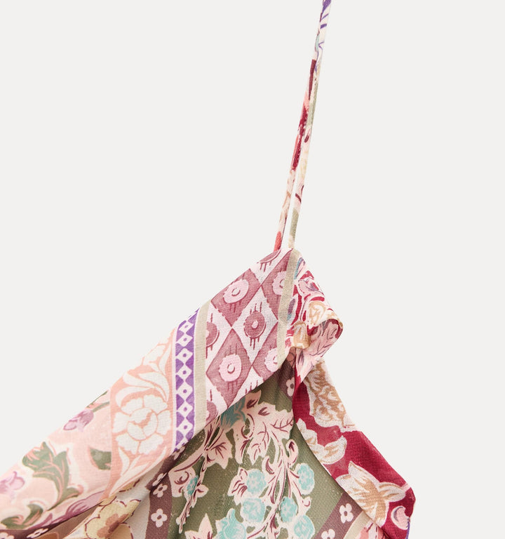 Moudda ZARA - Robe de lingerie mi-longue, imprimé patchwork - Tunisie 2