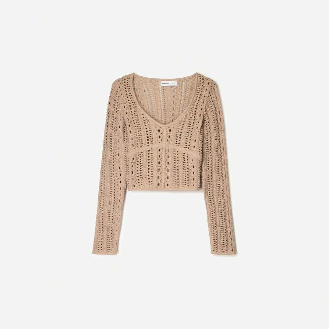 Moudda BERSHKA - Pull - Col Piqué Rustique - Tunisie 1