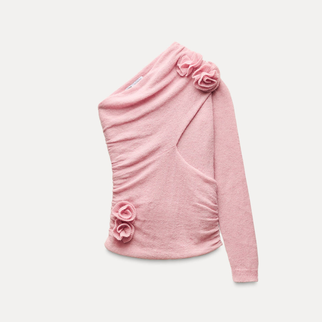 Moudda ZARA - Top asymétrique grosses fleurs - Tunisie 2