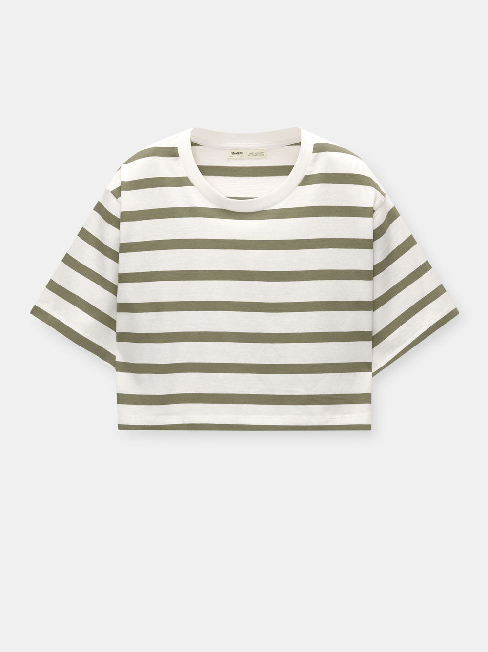 Moudda PULL & BEAR - Body Basique Crop Oversize Rayures - Tunisie 2