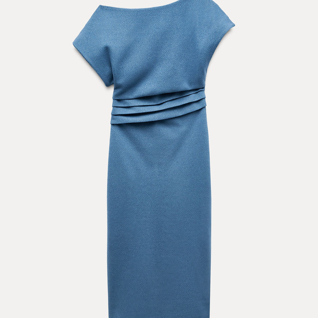 Moudda ZARA - Robe mi-longue asymétrique laine - Tunisie 1
