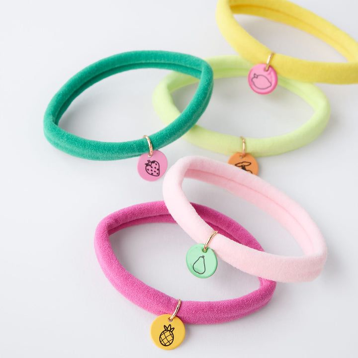 Moudda ZARA - Pack 5 Élastiques - Couleurs & Plaquettes Fruits - Tunisie 3