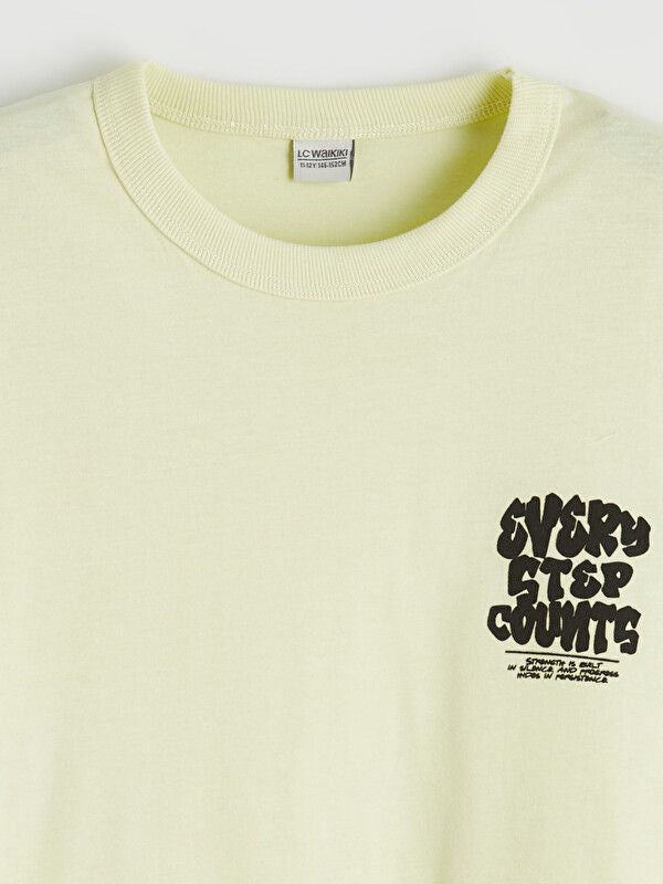 Moudda LC Waikiki - T-shirt manches courtes en jersey pour Garçon couleur  Vert citron - Tunisie 2