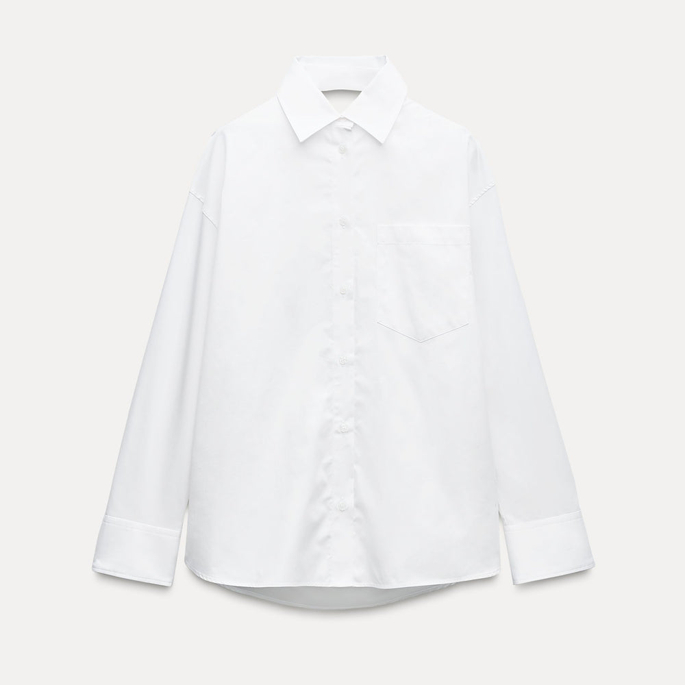 Moudda ZARA - Chemise oversized gabardine nœud dos - Tunisie 2