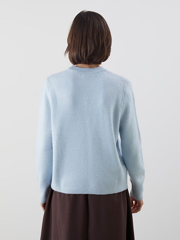 Moudda LC Waikiki - Pull tricot moyen Femme Bleu clair - Tunisie 4