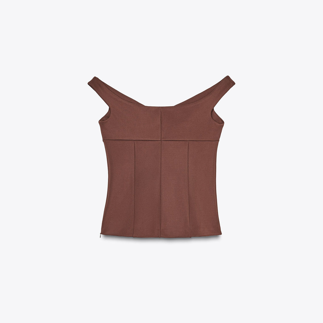 Moudda ZARA - Top Off-Shoulder - Twill - Tunisie 2