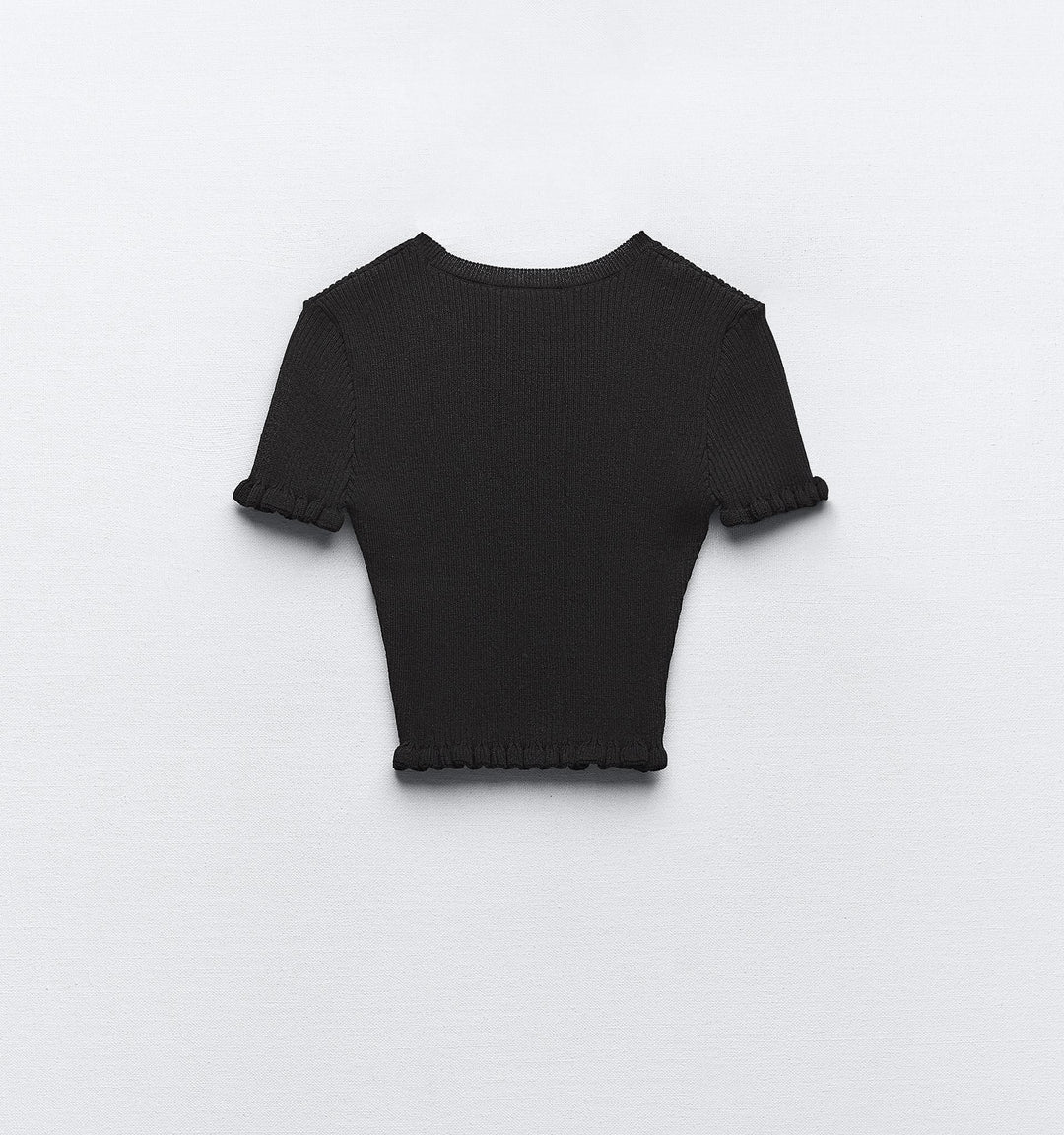Moudda ZARA - T-Shirt - Col Rond & Dentelle - Tunisie 2