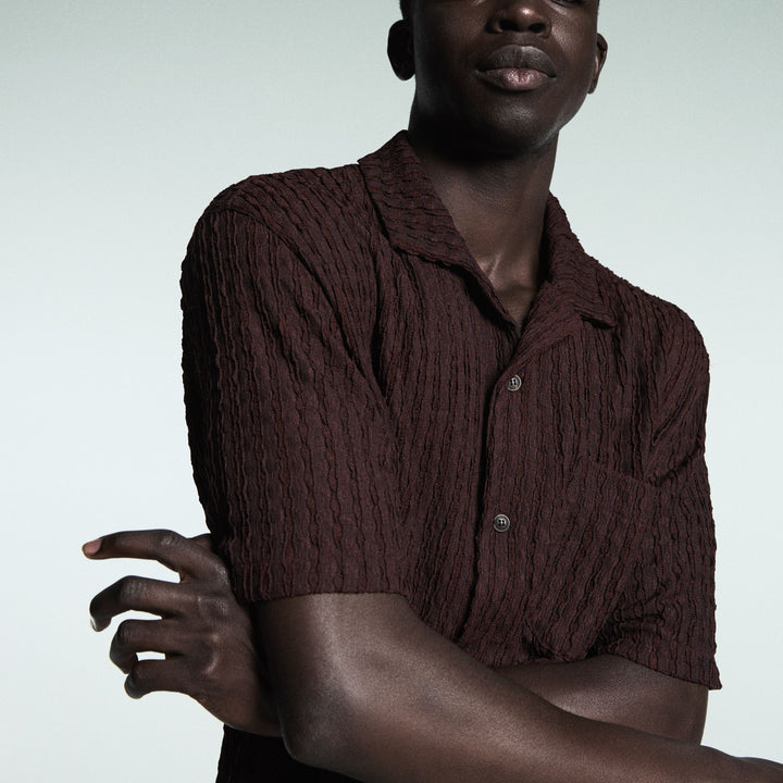 Moudda BERSHKA - Chemise Relax Rustique - Ouverte - Tunisie 4