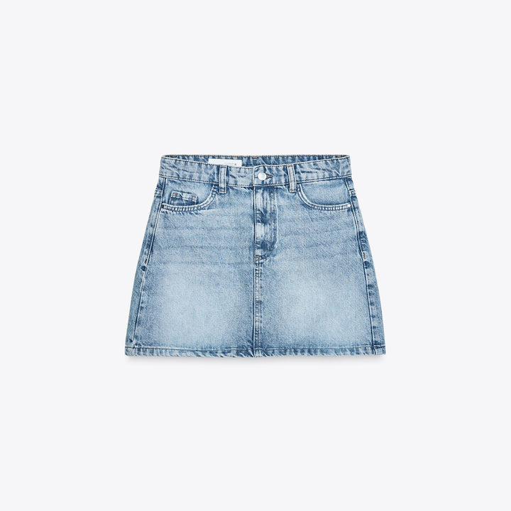 Moudda ZARA - Jupe Denim Mini - Dirty Wash - Tunisie 1