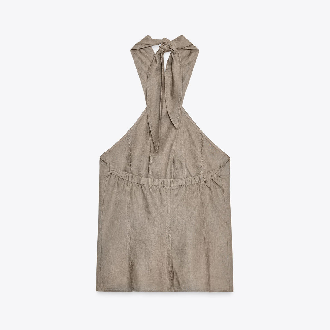 Moudda ZARA - Gilet Halter - 100% Lin - Tunisie 2