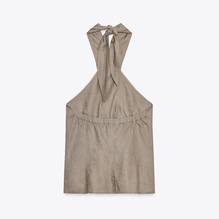 Moudda ZARA - Gilet Halter - 100% Lin - Tunisie 2