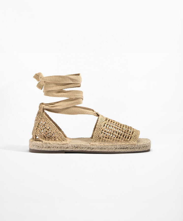 Moudda Oysho - Sandales en Jute Tressées à Lacets Taille 35-36 - Tunisie 5
