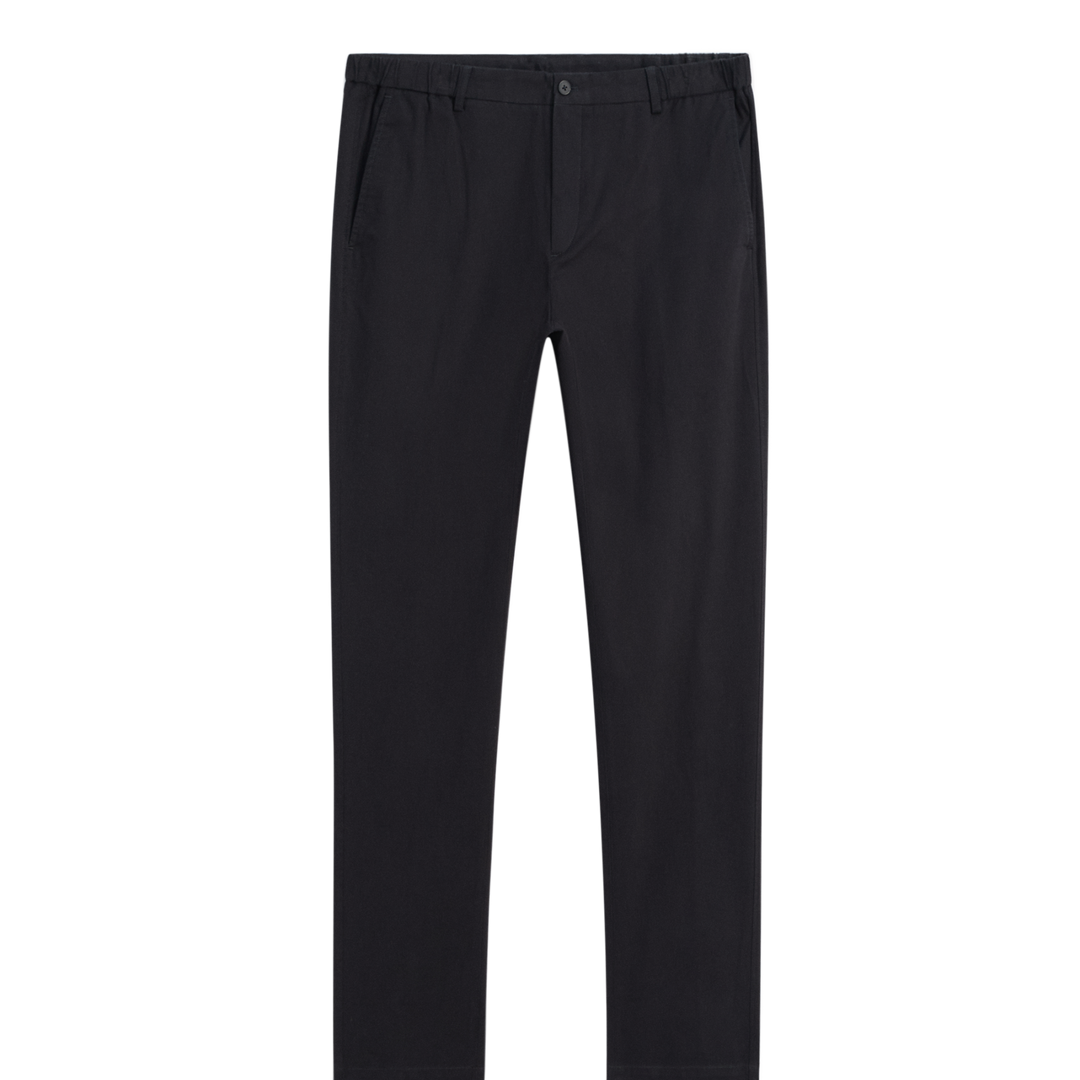 Moudda Massimo Dutti - Pantalon sergé brossé détail taille coupe fuselée - Tunisie 2