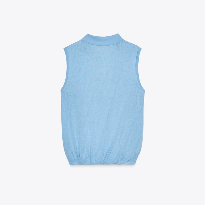 Moudda ZARA - Top - Col Polo, Double Couche & Bas Ballon - Tunisie 2