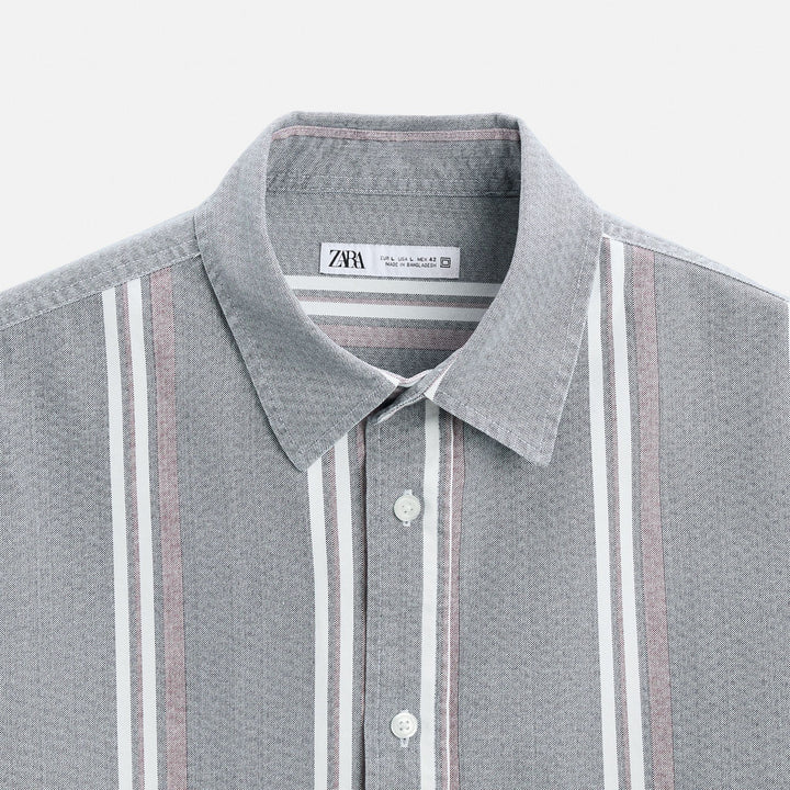 Moudda ZARA - Chemise - Rayures Larges (Bleu Cobalt) - Tunisie 3
