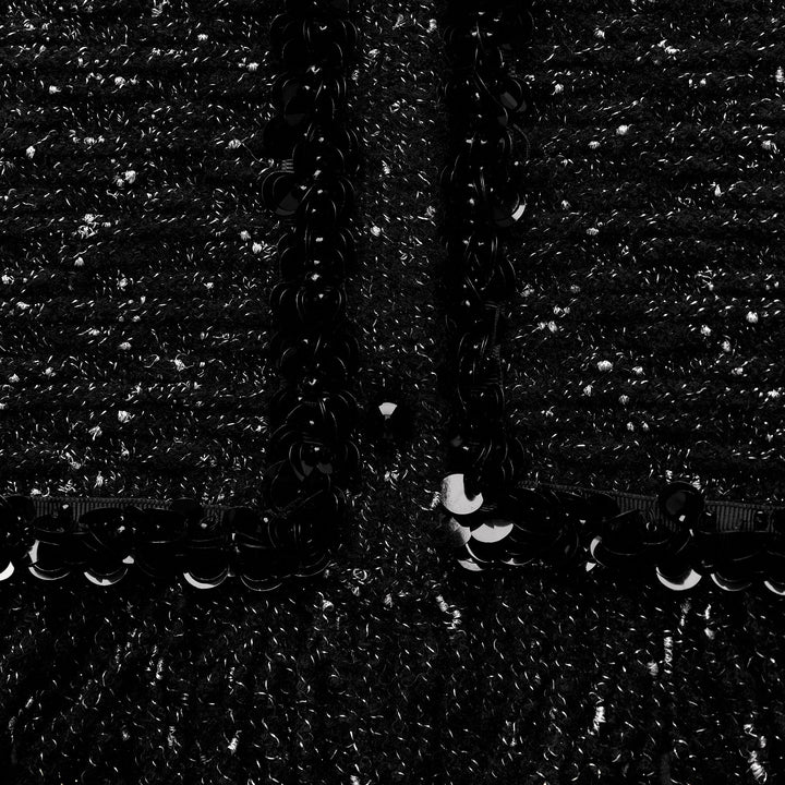 Moudda ZARA - Gilet col en V fil fantaisie finitions ourlet franges - Tunisie 3