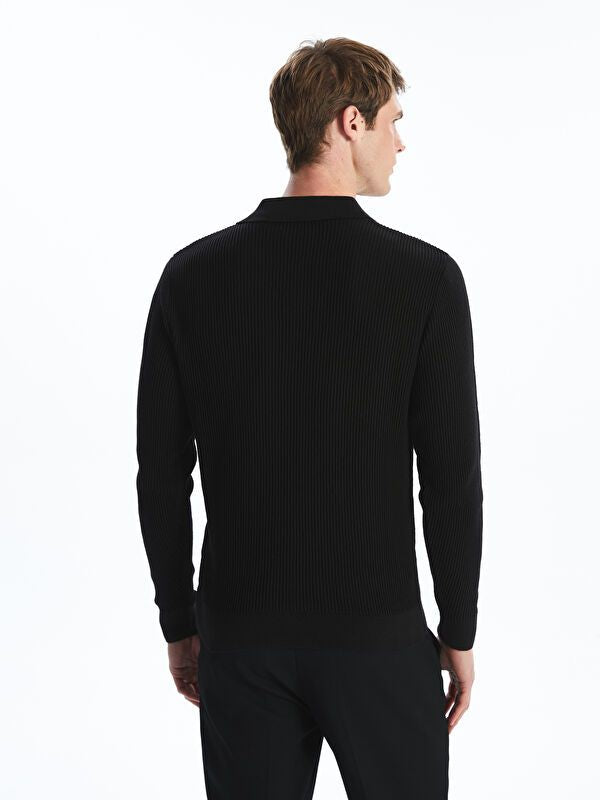 Moudda LC Waikiki - Pull en tricot couleur Noir pour hommes - Tunisie 4