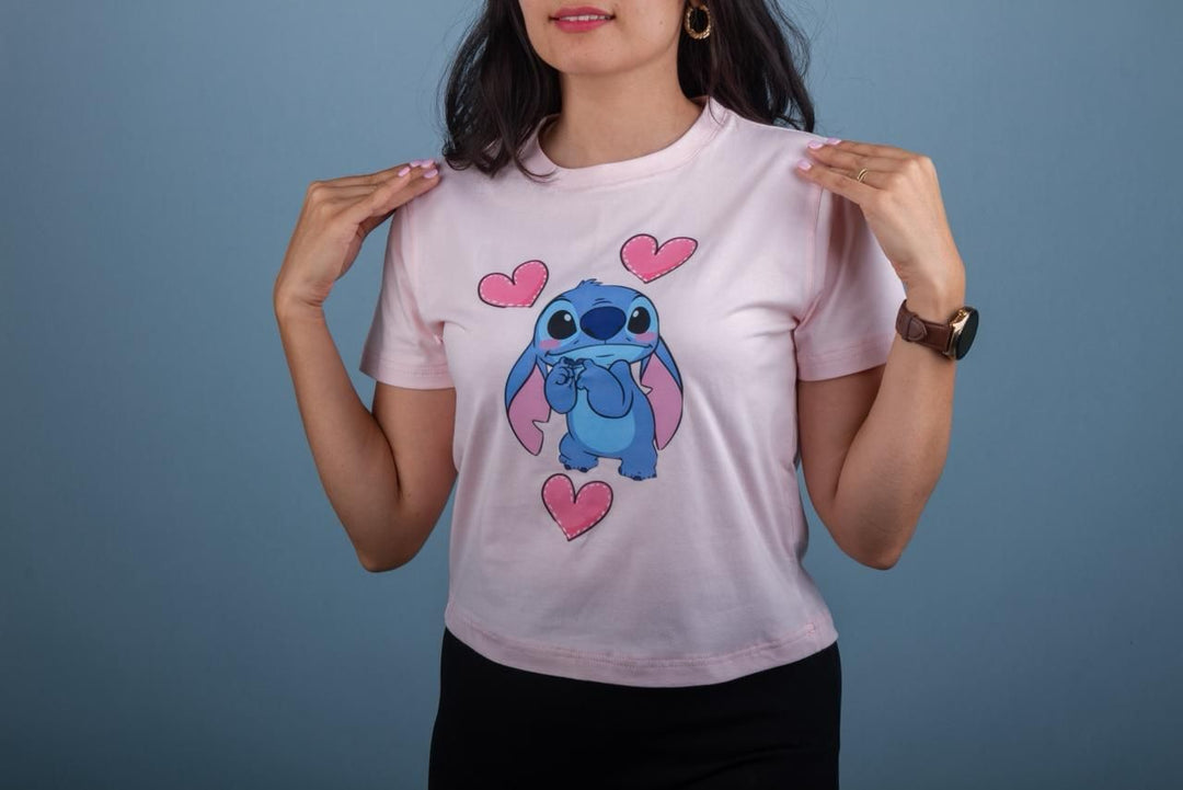 Moudda Out Look - T-shirt Femme imprimé "Stitch Love" - Tunisie 2